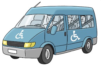 Fahr·dienst für Menschen mit schwerer Behinderung